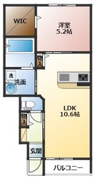 ラフィネ西今の物件間取画像